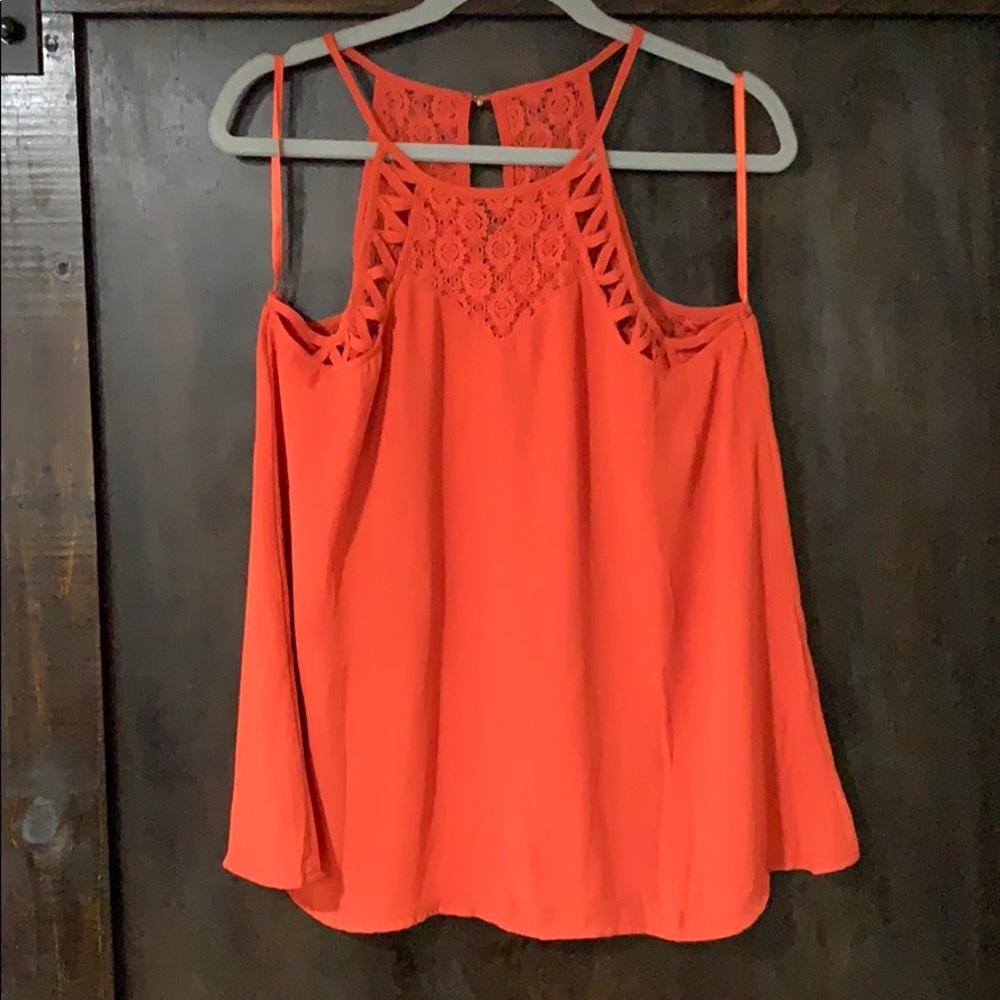 Orange blouse
